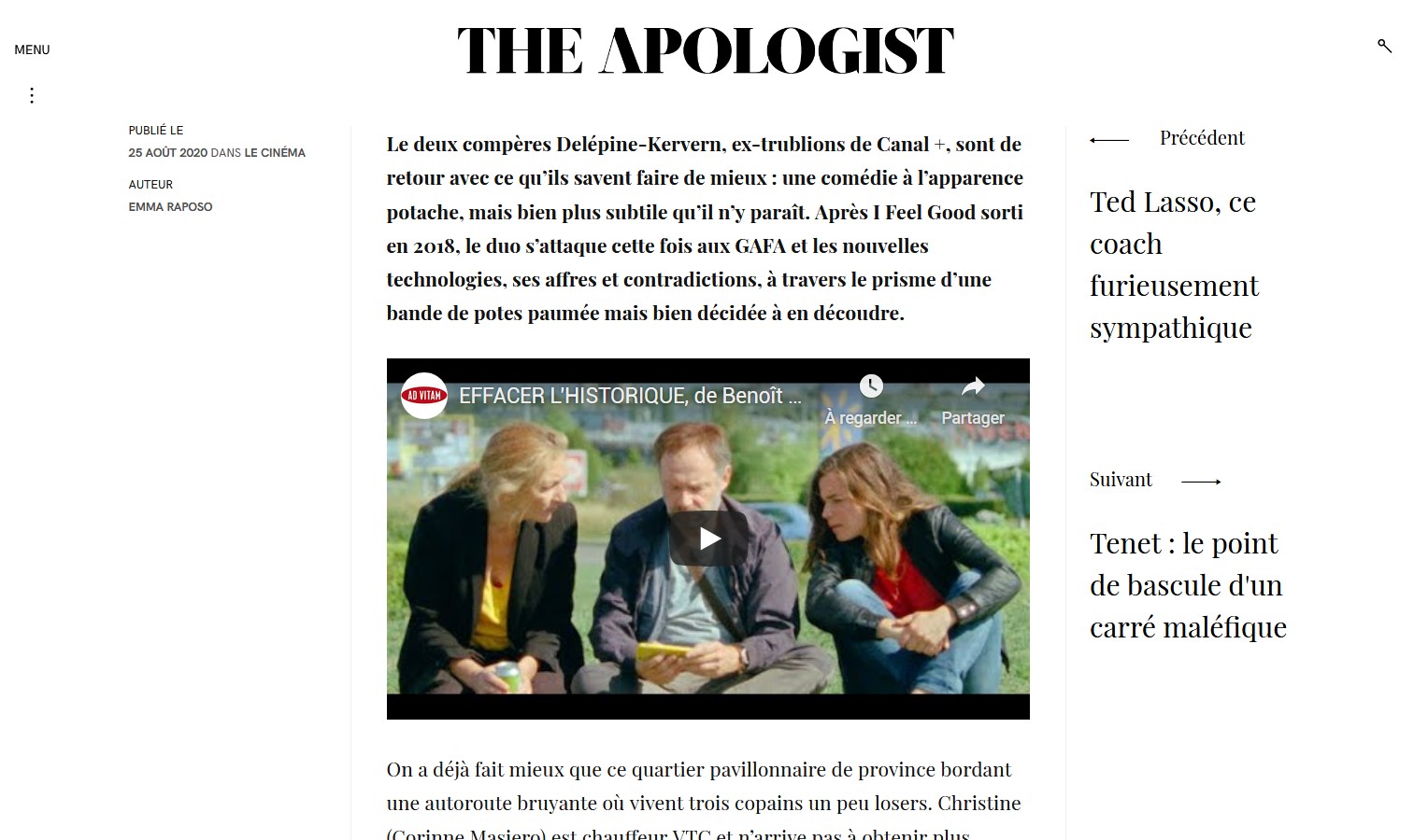 The Apologist screenshot